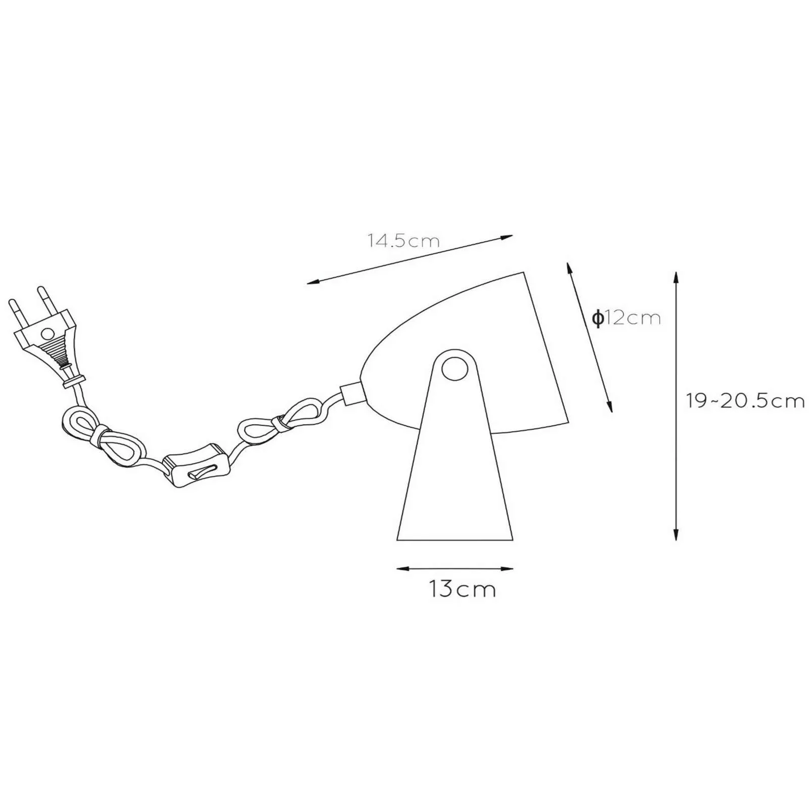 Tischleuchte Chago aus Metall, weiß günstig online kaufen