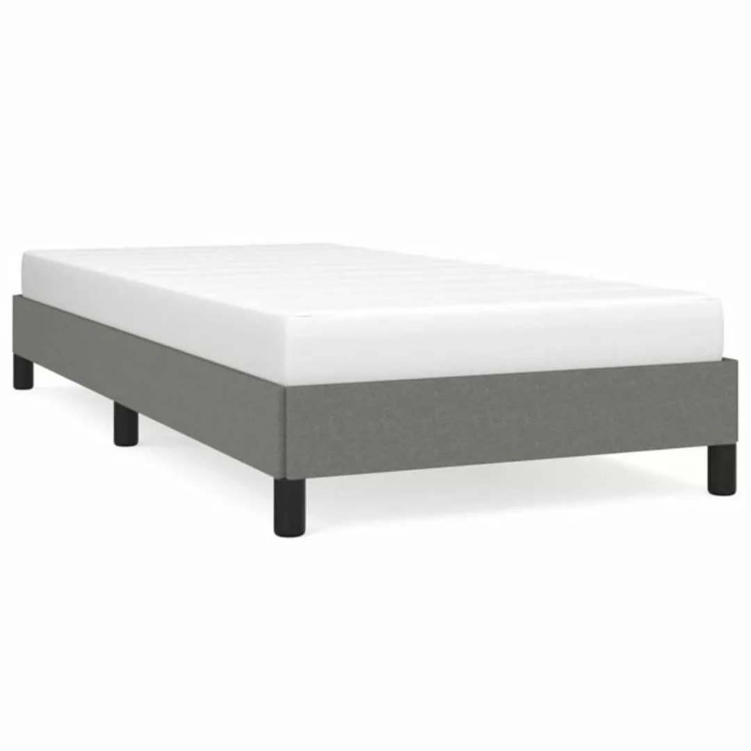 furnicato Bett Bettgestell Dunkelgrau 90x190 cm Stoff günstig online kaufen