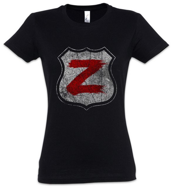 Urban Backwoods Print-Shirt Z Shield Damen T-Shirt Zombie Sign Logo Symbol günstig online kaufen