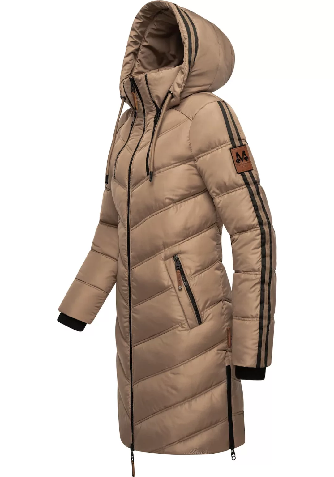 Marikoo Wintermantel "Armasa", modischer Damen Winter Steppmantel mit Kapuz günstig online kaufen