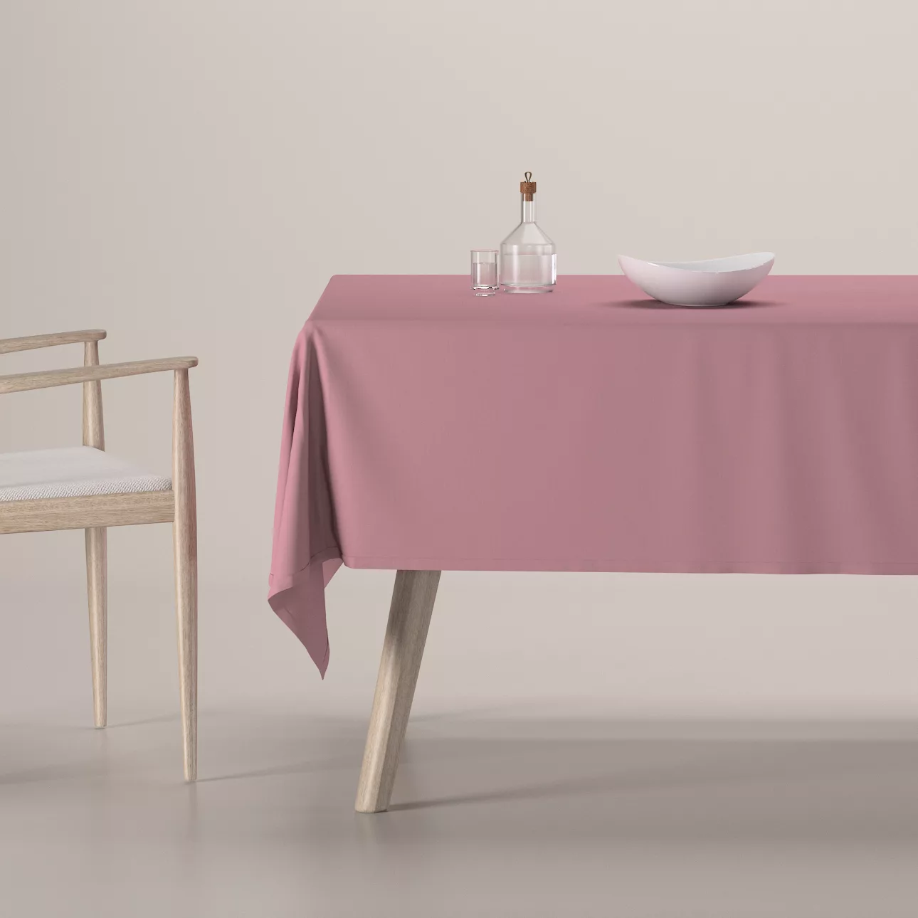 Rechteckige Tischdecke, rosa, Loneta (133-62) günstig online kaufen