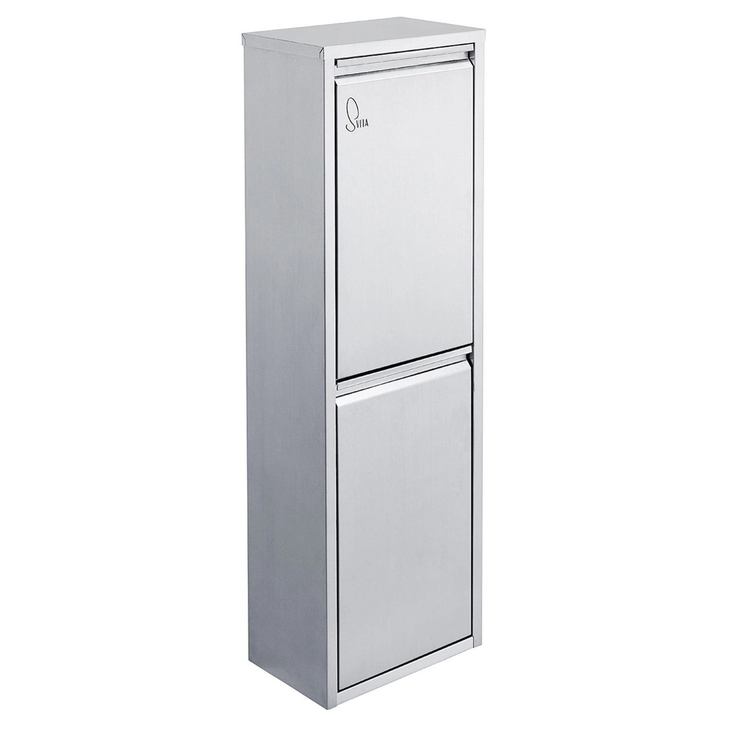 Svita V2X8 Mülleimer Wandbefestigung Mülltrennsystem 2 Fächer 2x8L 16 Liter günstig online kaufen