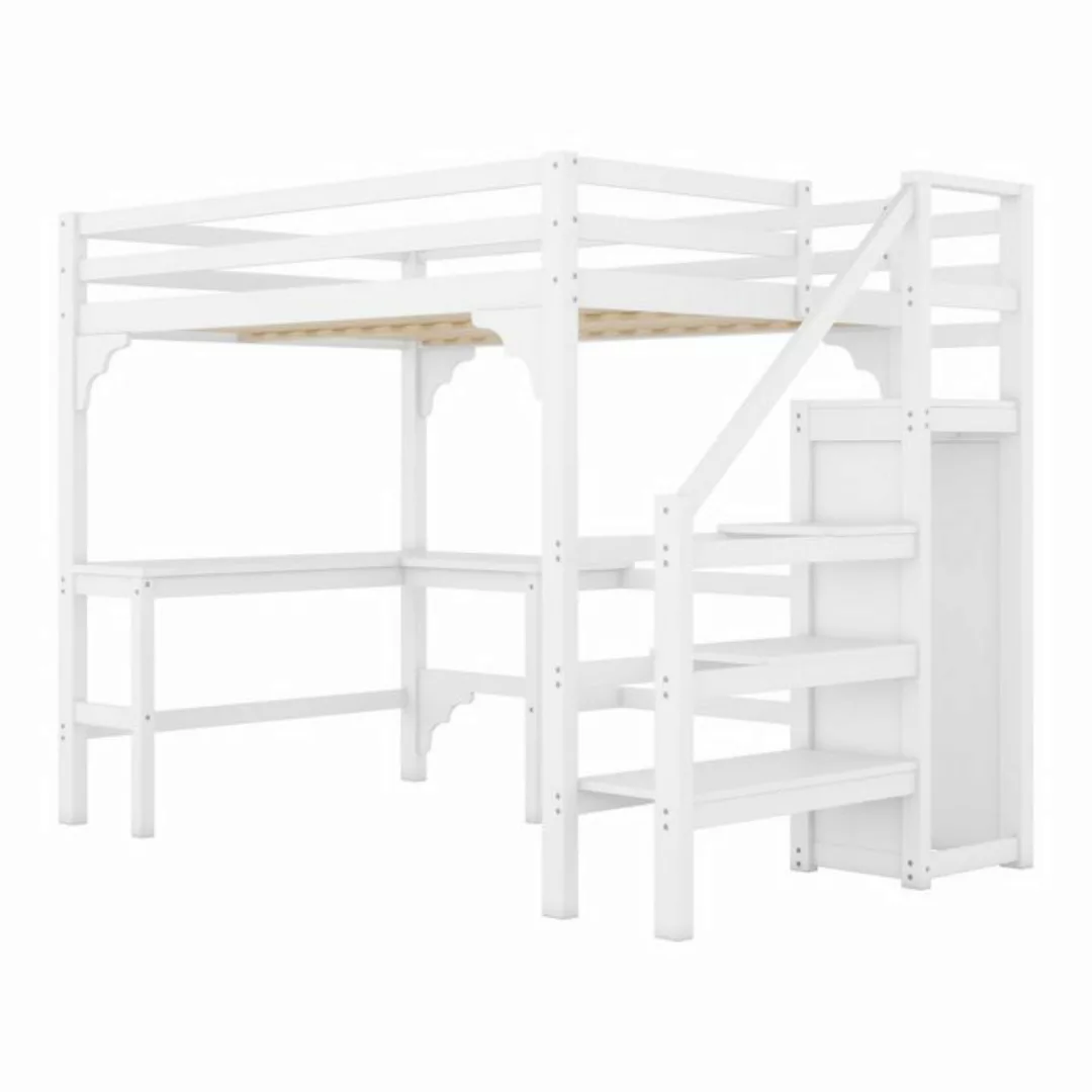 REDOM Kinderbett Holzbett Doppelbett Hochbett Funktionsbett (Holzbett Doppe günstig online kaufen