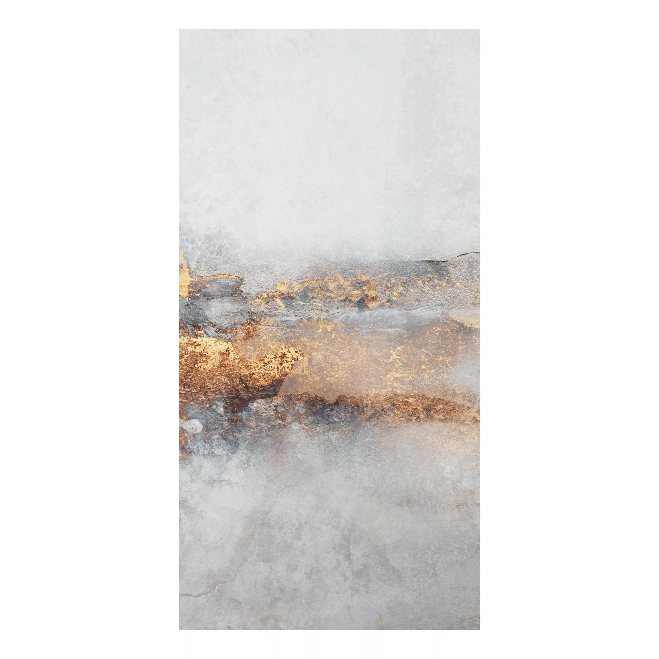 Alu-Dibond Bild Gold-Grauer Nebel günstig online kaufen