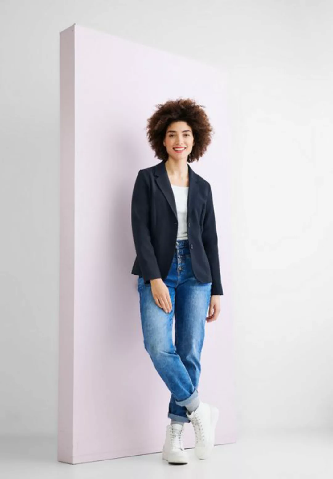 STREET ONE Jackenblazer Twill Blazer in Unifarbe günstig online kaufen