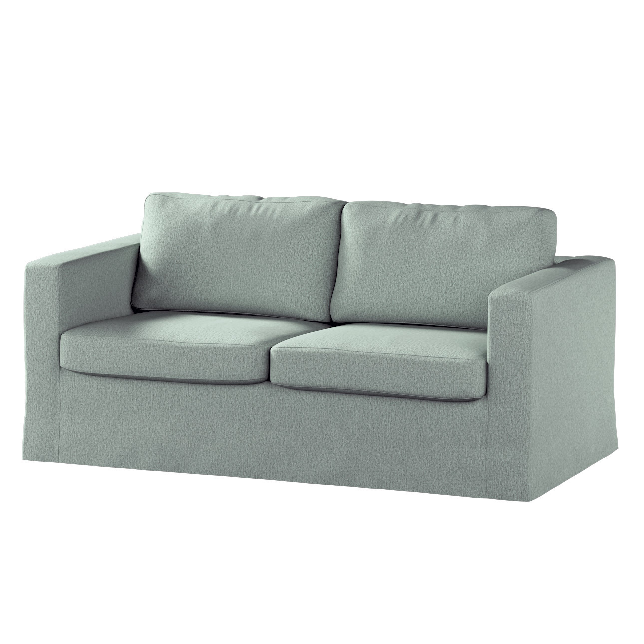 Bezug für Karlstad 2-Sitzer Sofa nicht ausklappbar, lang, eukalyptusgrün, S günstig online kaufen