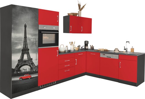 KOCHSTATION Winkelküche "KS-Paris", ohne E-Geräte, Stellbreite 290/220 cm günstig online kaufen