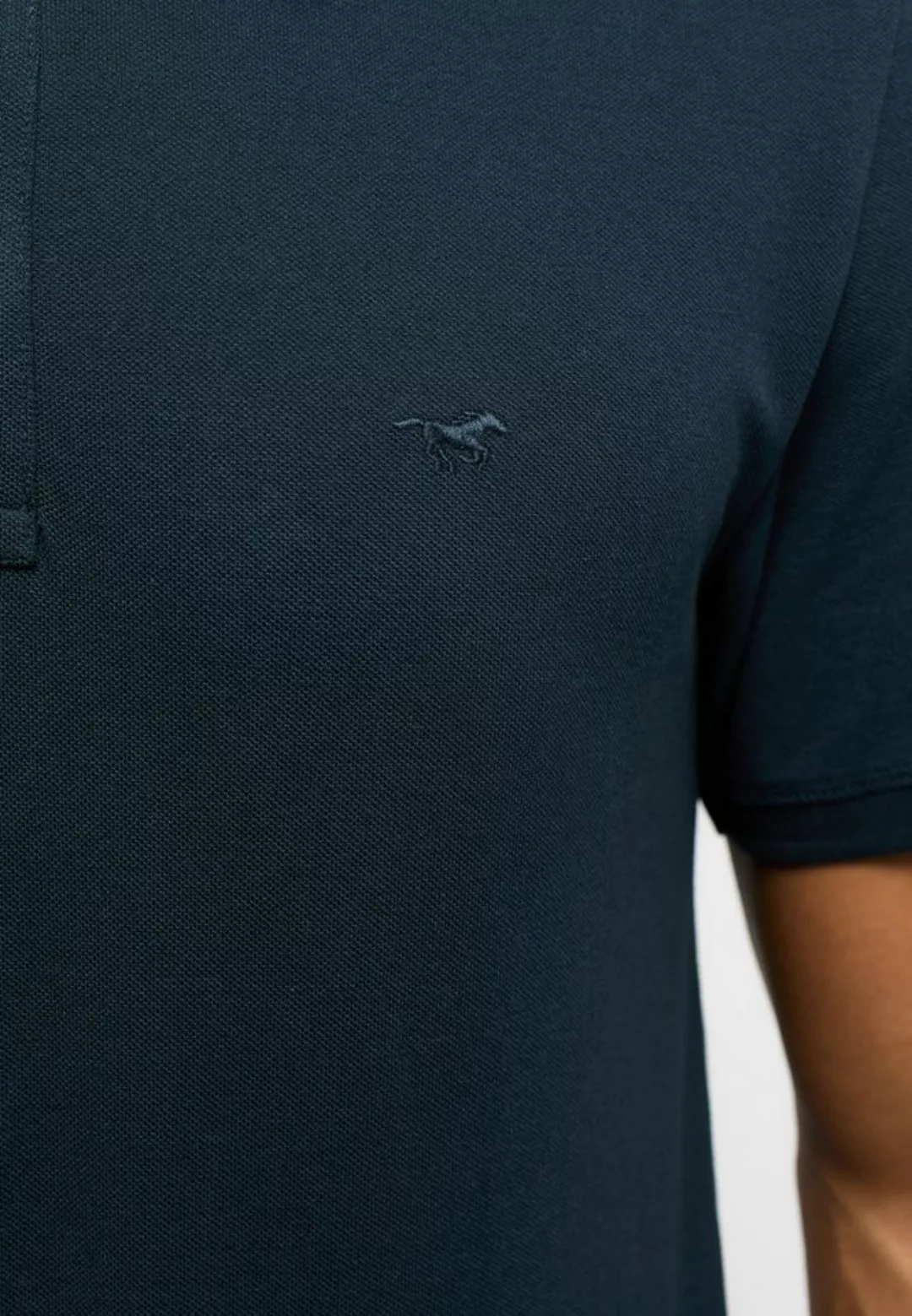 MUSTANG Kurzarmshirt Herren Poloshirt günstig online kaufen