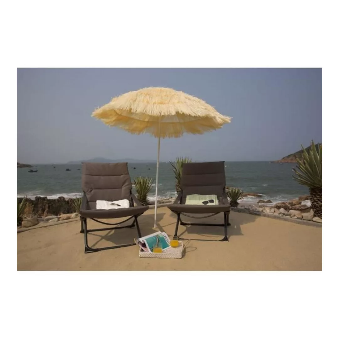 Sonnenschirm Hawaii Natur Ø160cm UV-Schutz 30+ günstig online kaufen