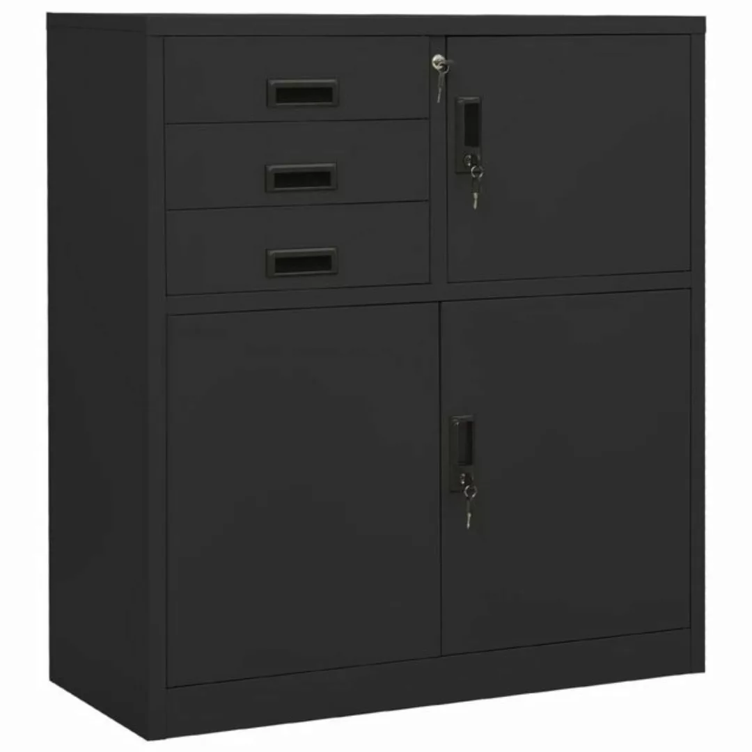 vidaXL Aktenschrank Büroschrank Anthrazit 90x40x102 cm Stahl günstig online kaufen