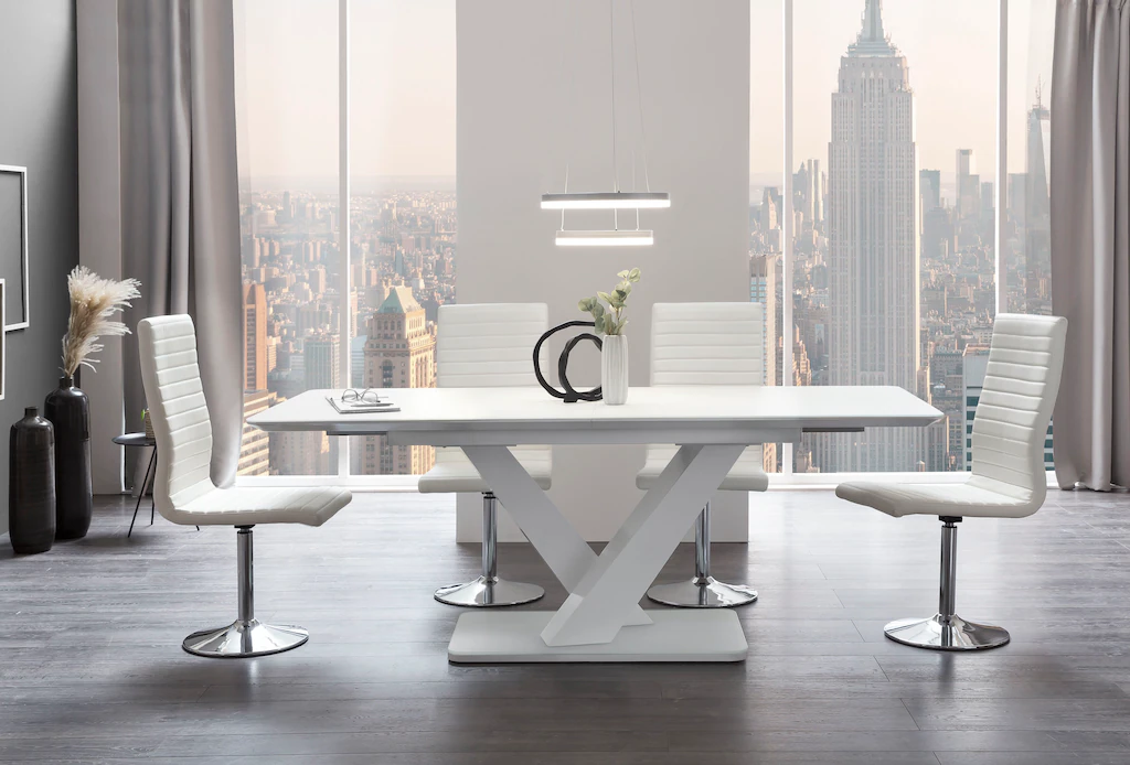 SalesFever Esstisch "Design Esstisch für stilvolles Ambiente", Erweiterbare günstig online kaufen