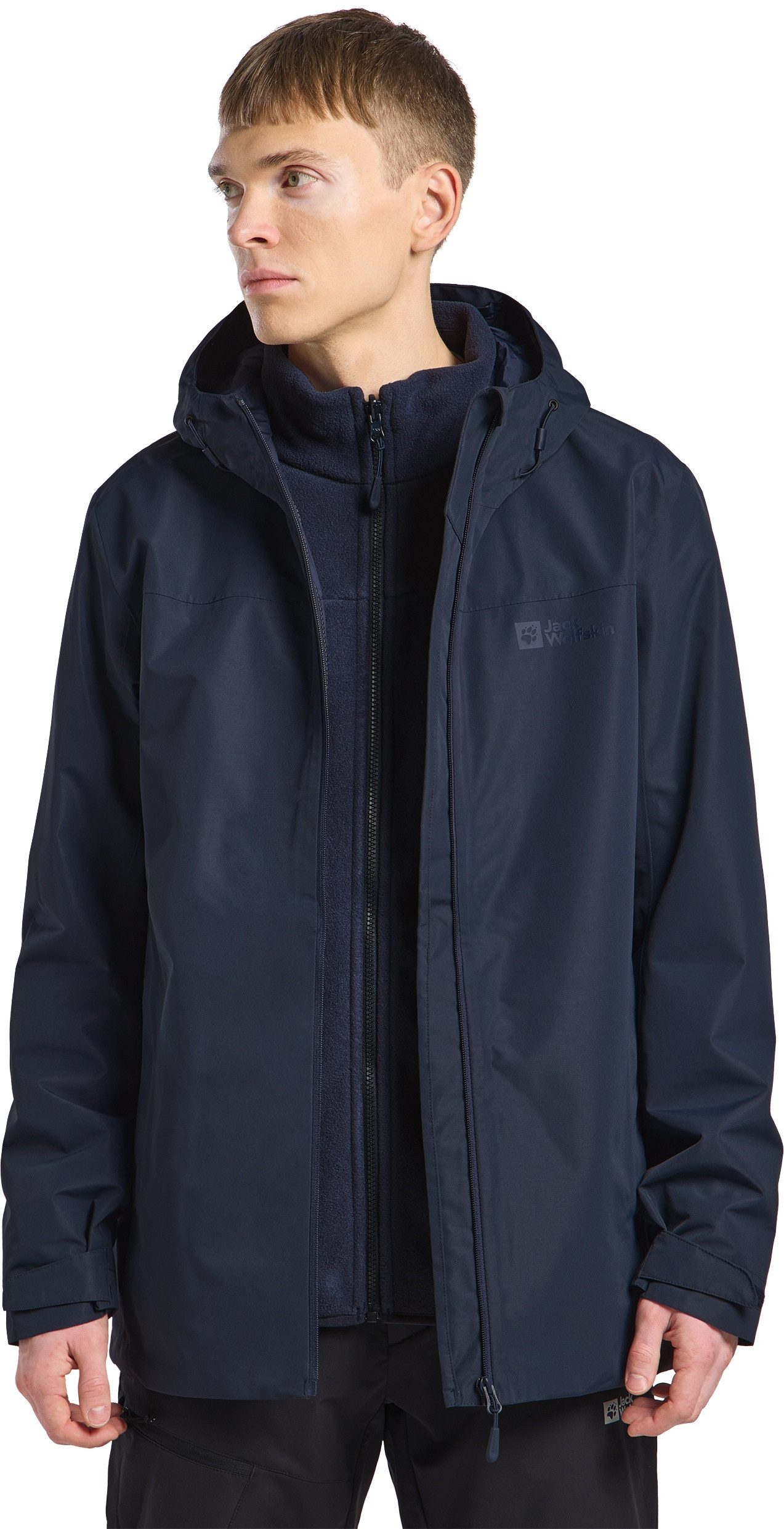 Jack Wolfskin 3-in-1-Funktionsjacke "TAUBENBERG 3IN1 JKT M", mit Kapuze, 3i günstig online kaufen