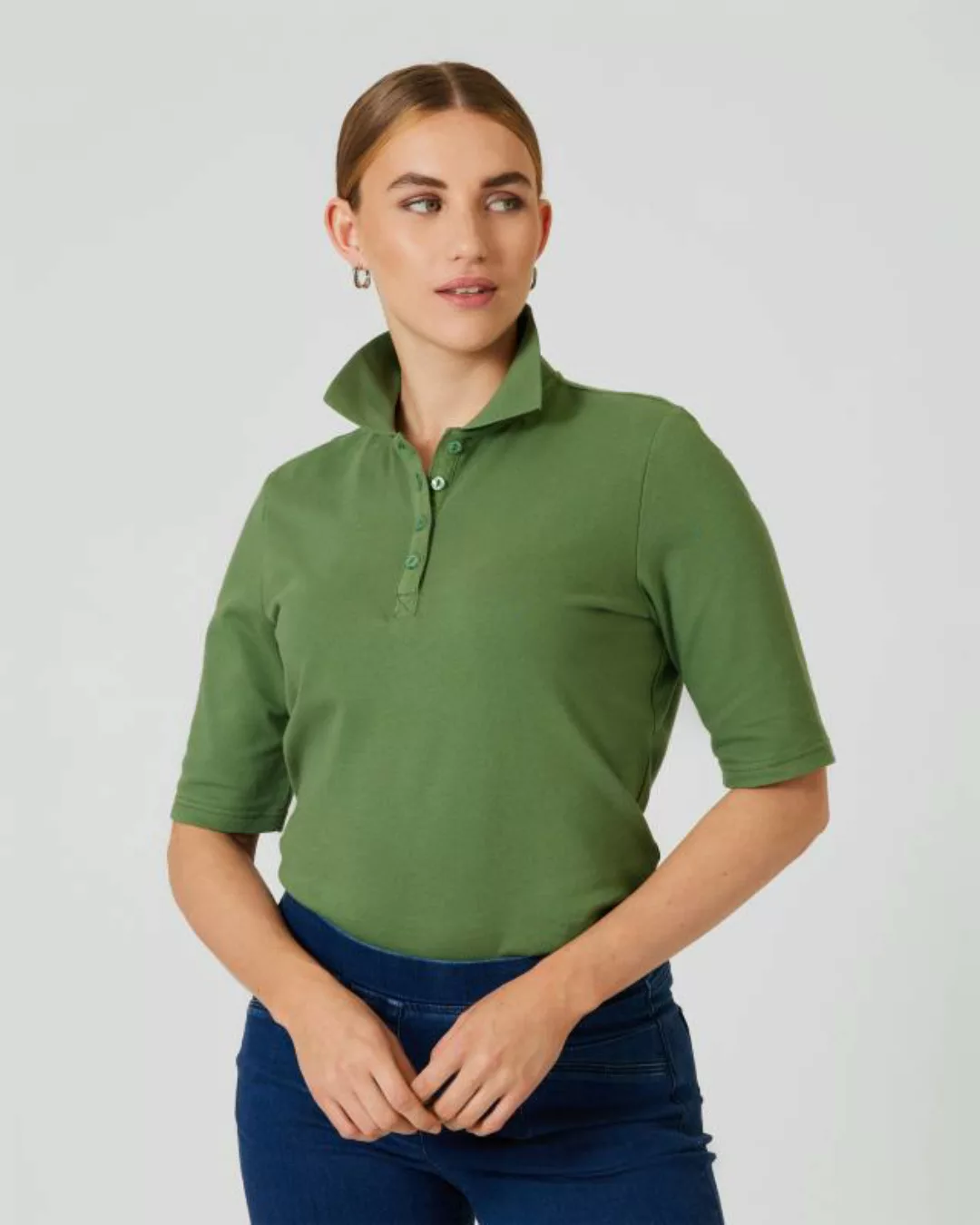 Helena Vera Piqué-Poloshirt günstig online kaufen