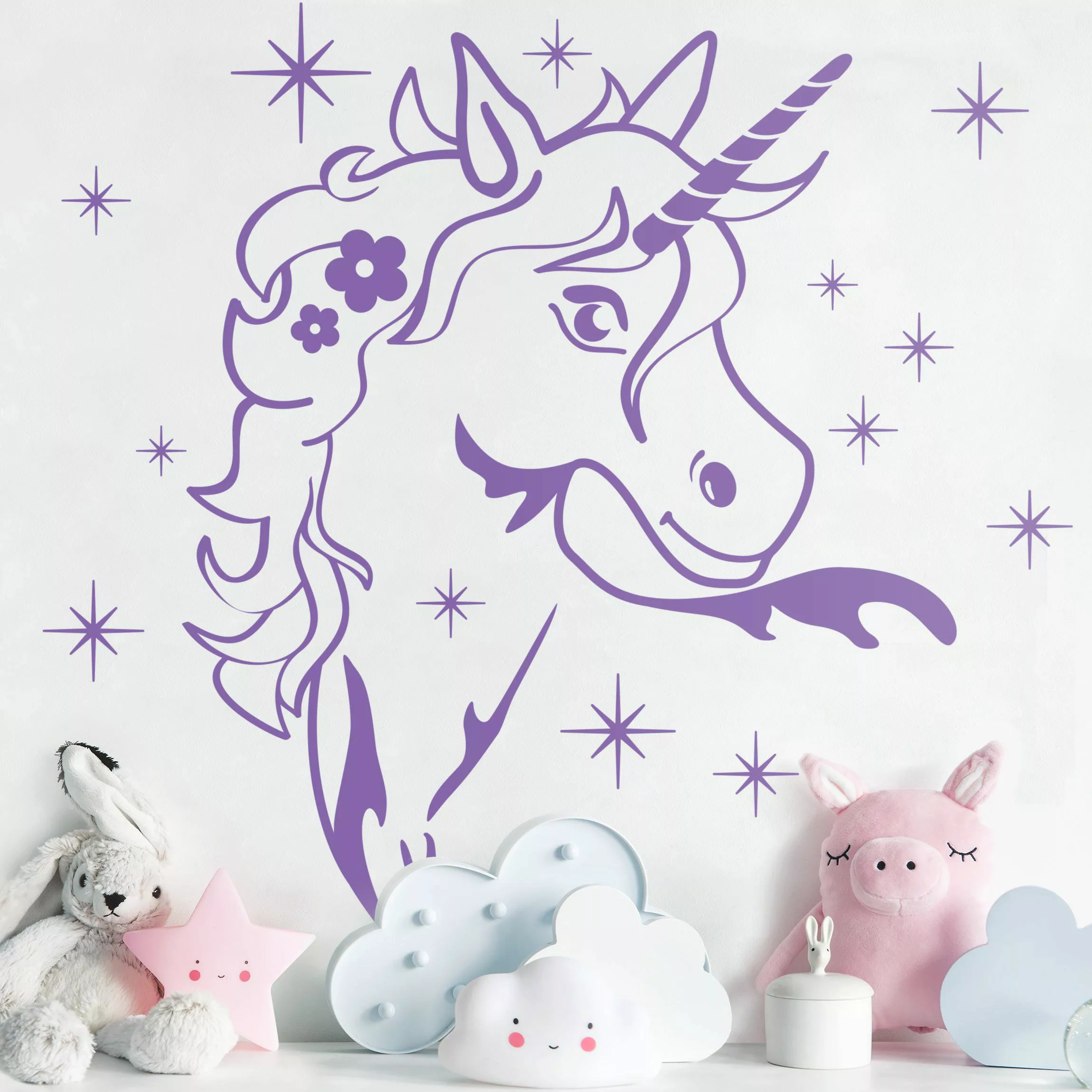 Wandtattoo Kinderzimmer Zauber Einhorn günstig online kaufen