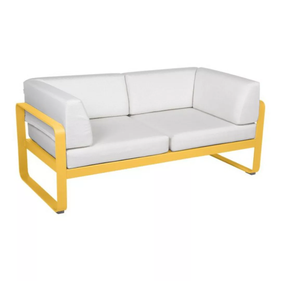 Bellevie 2-Sitzer Club Sofa C6 Honig 81 Grauweiß günstig online kaufen