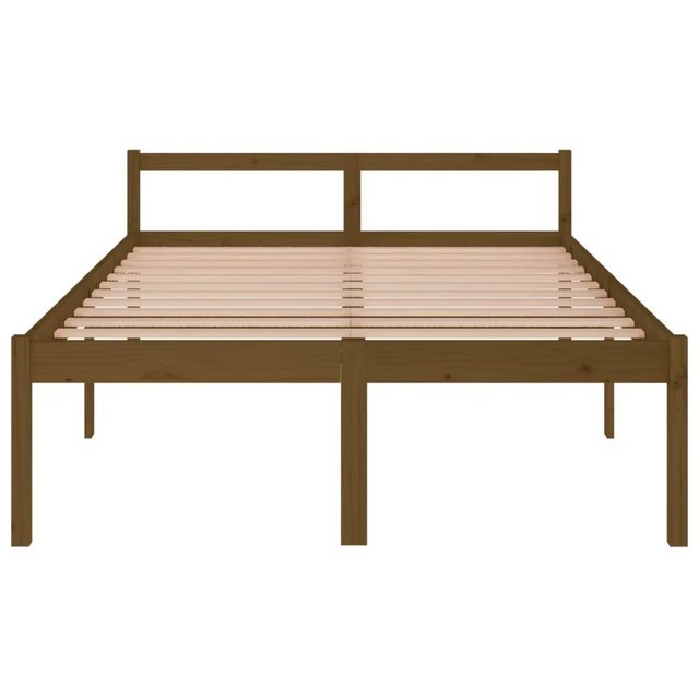 furnicato Bett Seniorenbett Honigbraun 140x200 cm Massivholz Kiefer (1-tlg) günstig online kaufen