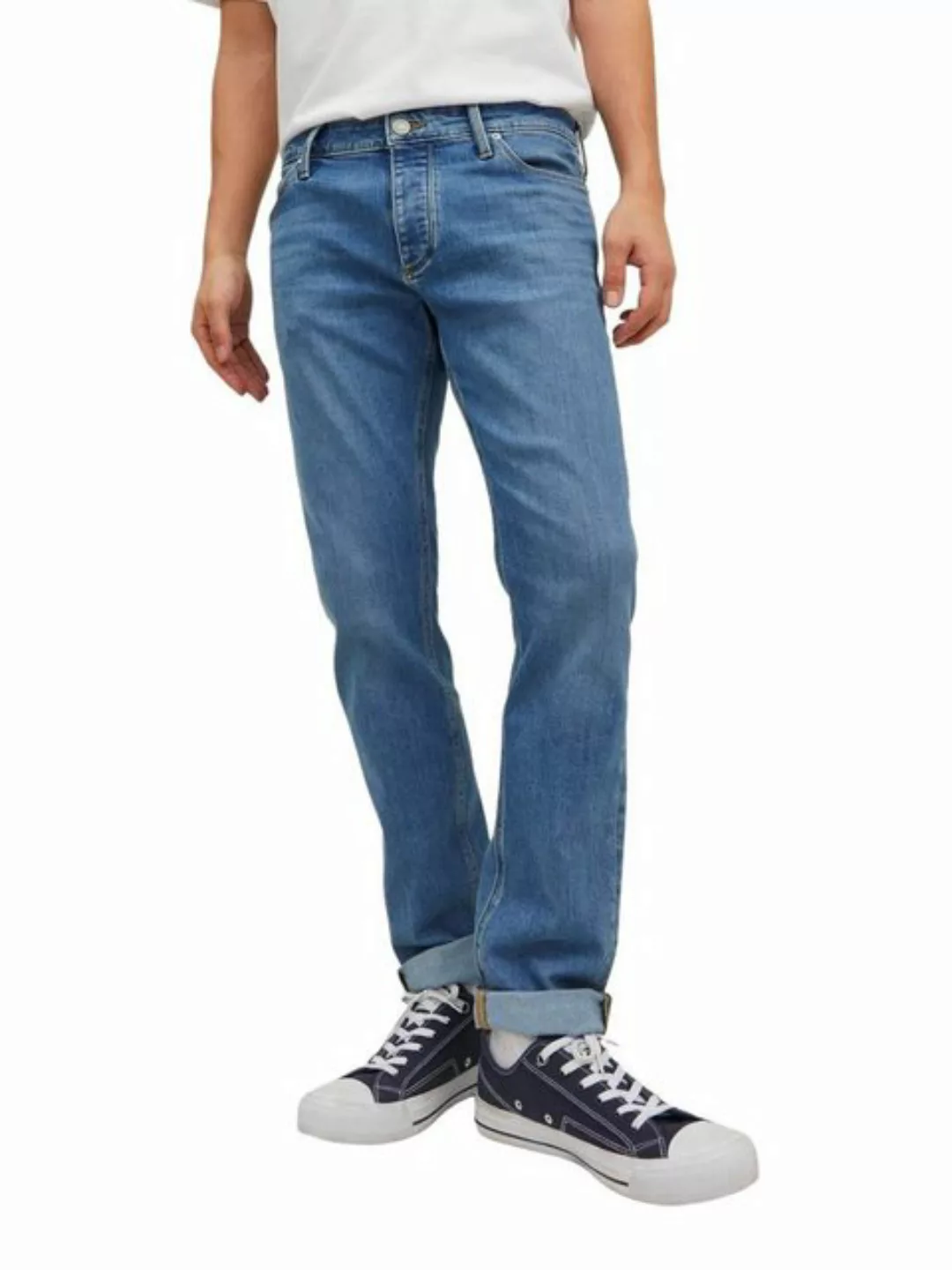 Jack & Jones Herren Jeans JJIGLENN JJEVAN AM 377- Slim Fit - Blau - Blue De günstig online kaufen