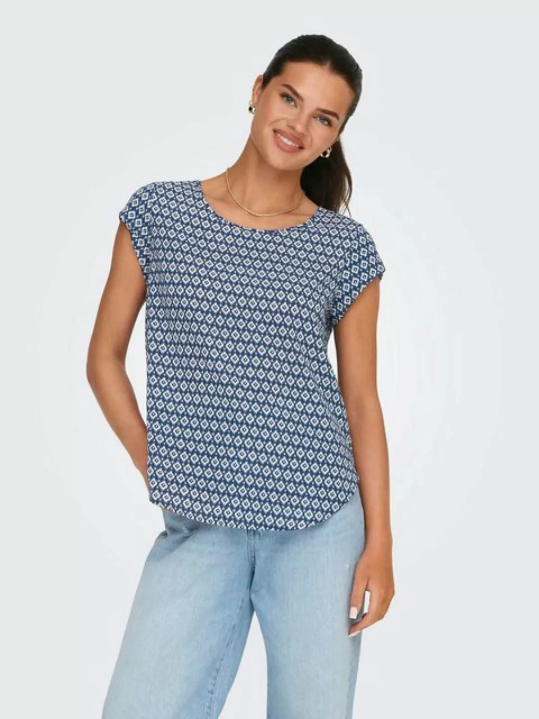 ONLY Shirtbluse ONLVIC S/S AOP TOP NOOS PTM mit Allover Druck günstig online kaufen