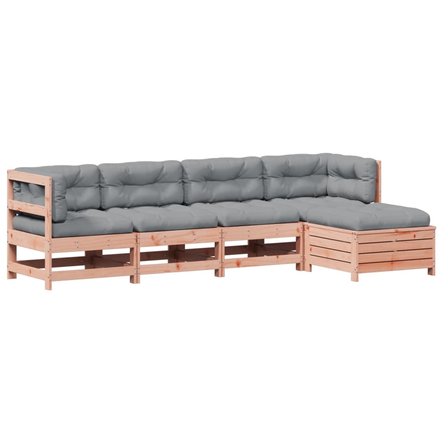 vidaXL 5-Tlg Garten-Lounge-Set mit Kissen Massivholz Douglasie 3250842 günstig online kaufen