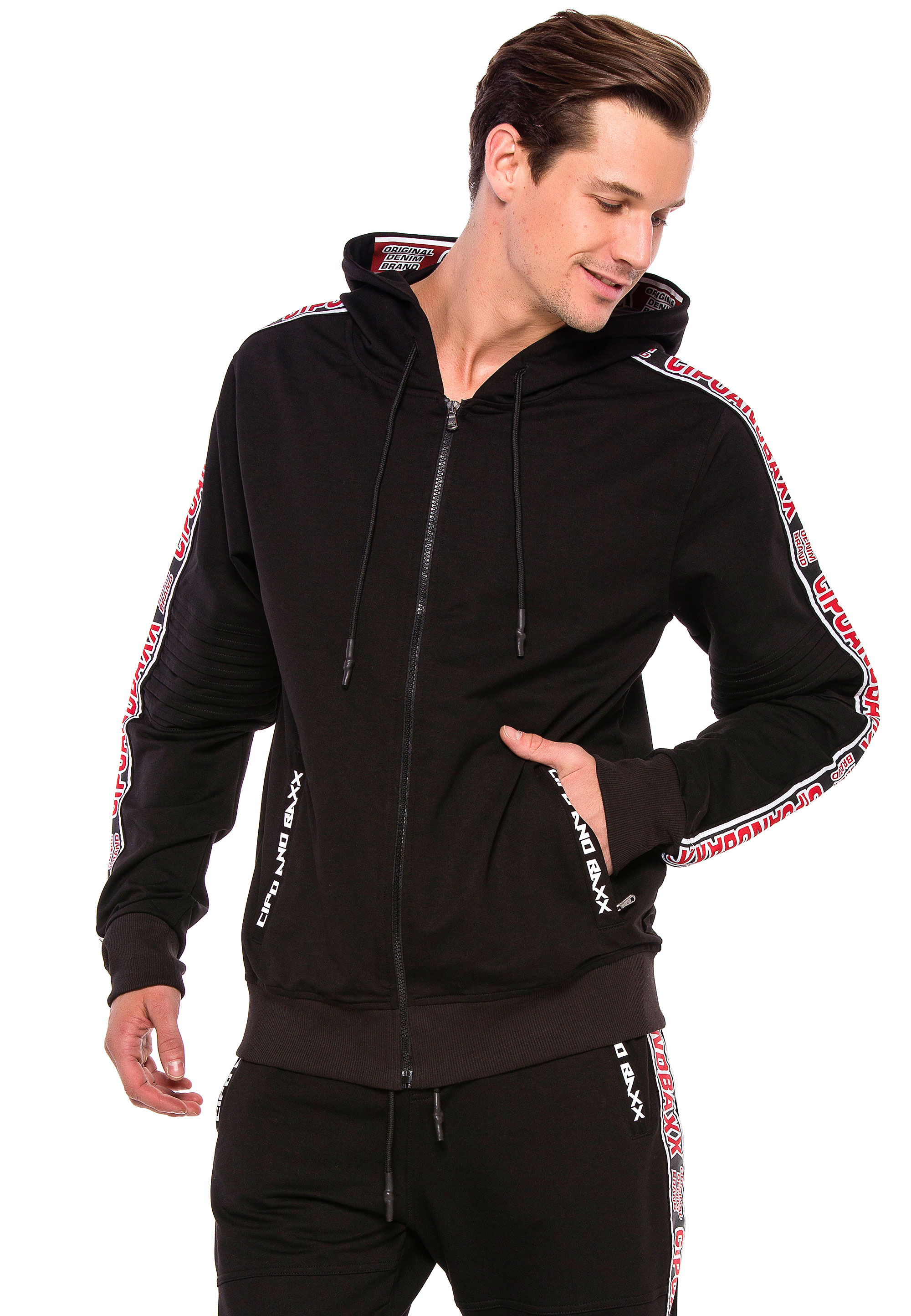 Cipo & Baxx Sweatjacke, in sportlichem Design günstig online kaufen