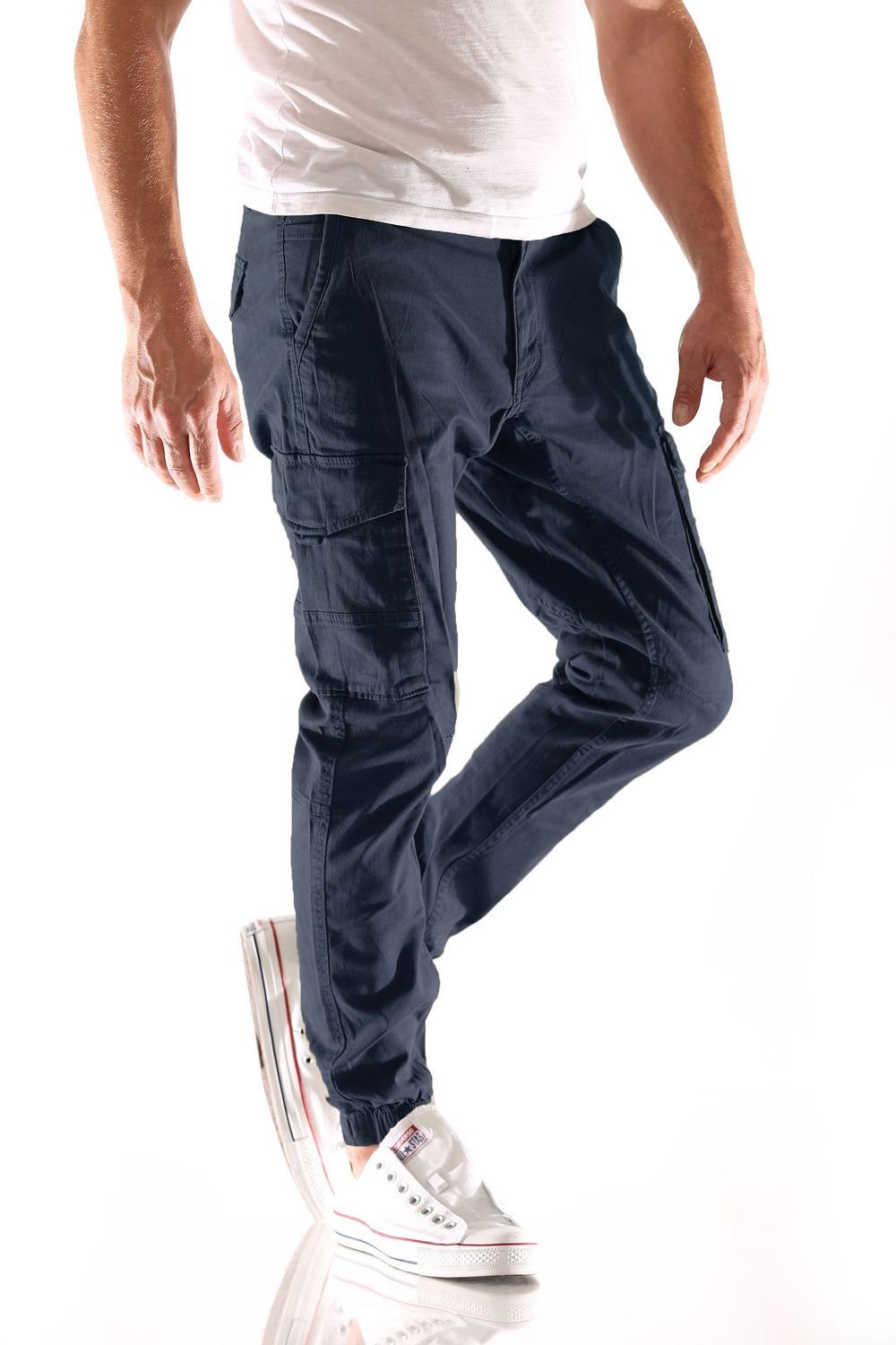 Jack & Jones Herren Cargohose JPSTPAUL JJFLAKE AKM 542 NAVY BLAZER -Tapered günstig online kaufen