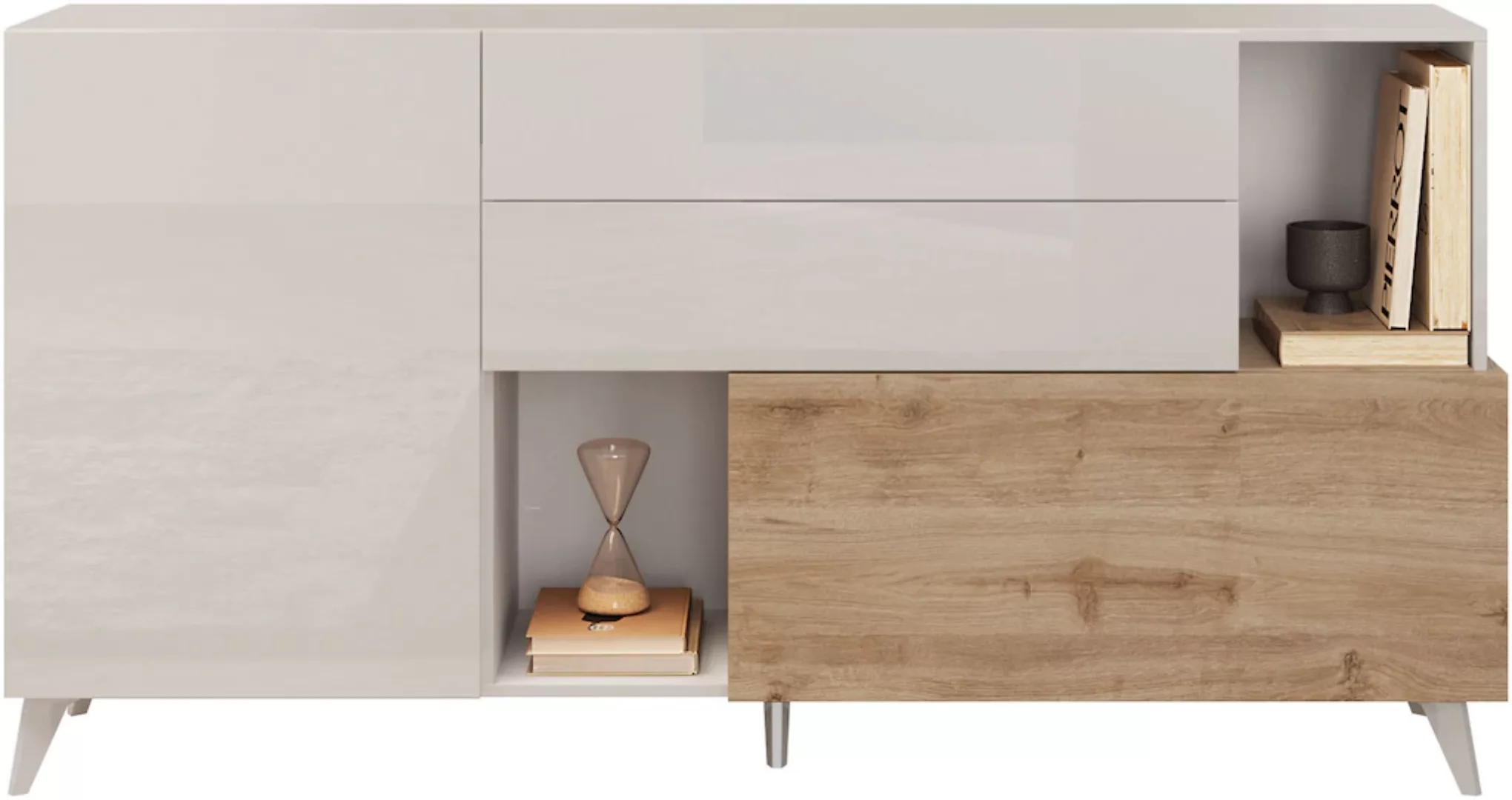 INOSIGN Sideboard "Monaco Breite 181 cm, Anrichte mit 1 Tür, 1 Klappe u. 2 günstig online kaufen