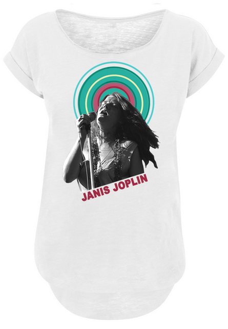 F4NT4STIC T-Shirt Long Cut T-Shirt 'Janis Joplin Halo Photo' Damen,Premium günstig online kaufen