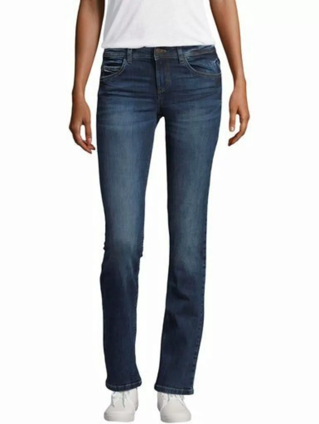 TOM TAILOR Boyfriend-Jeans Straight Bleached Jeans Regular Fit Denim Hose a günstig online kaufen