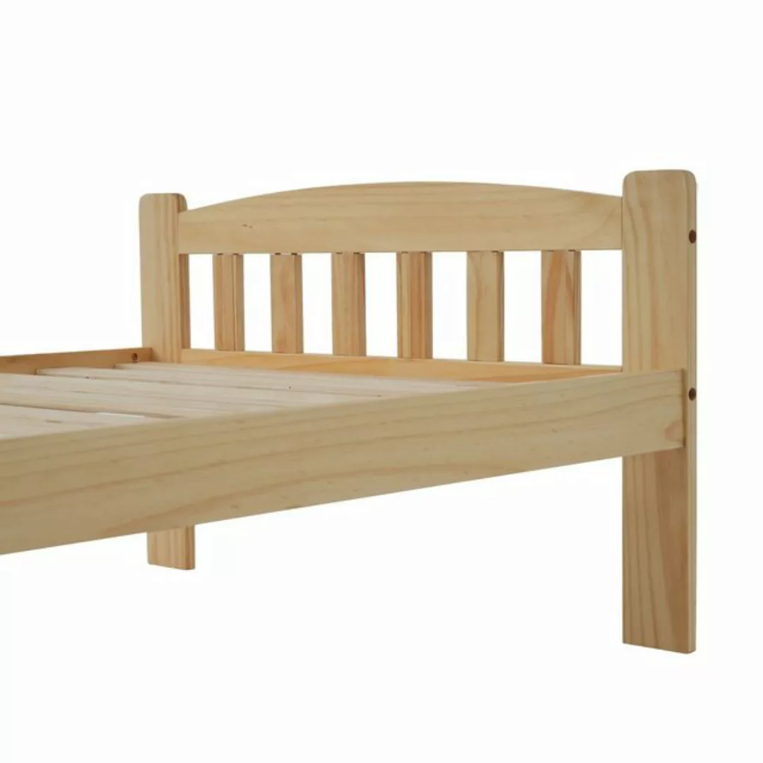 Sweiko Massivholzbett, Futonbett mit Kopfteil und Lattenrost, 90*200cm günstig online kaufen