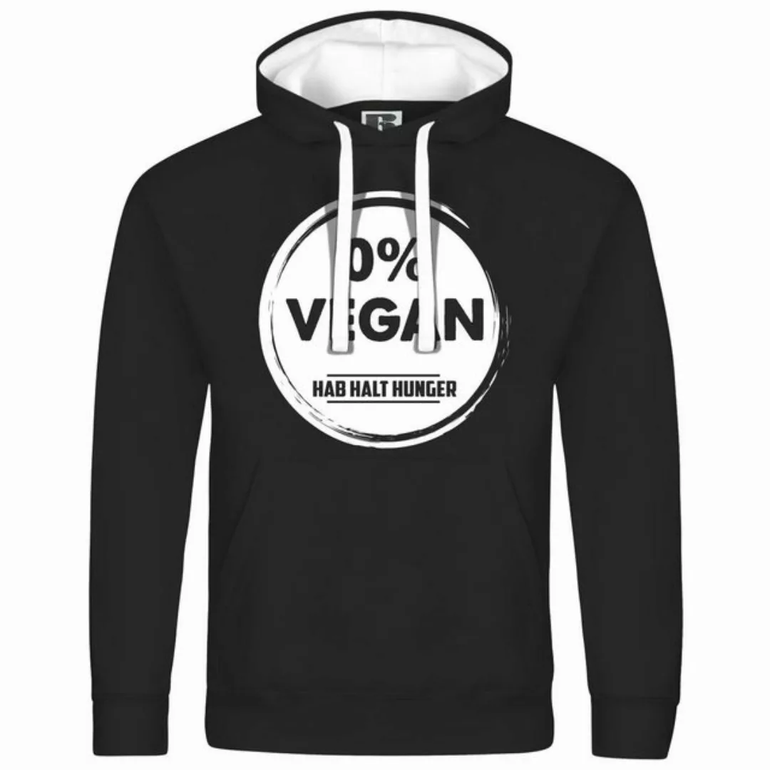 deinshirt Kapuzenpullover Herren Kapuzenpullover Null Prozent VEGAN Mit Pri günstig online kaufen