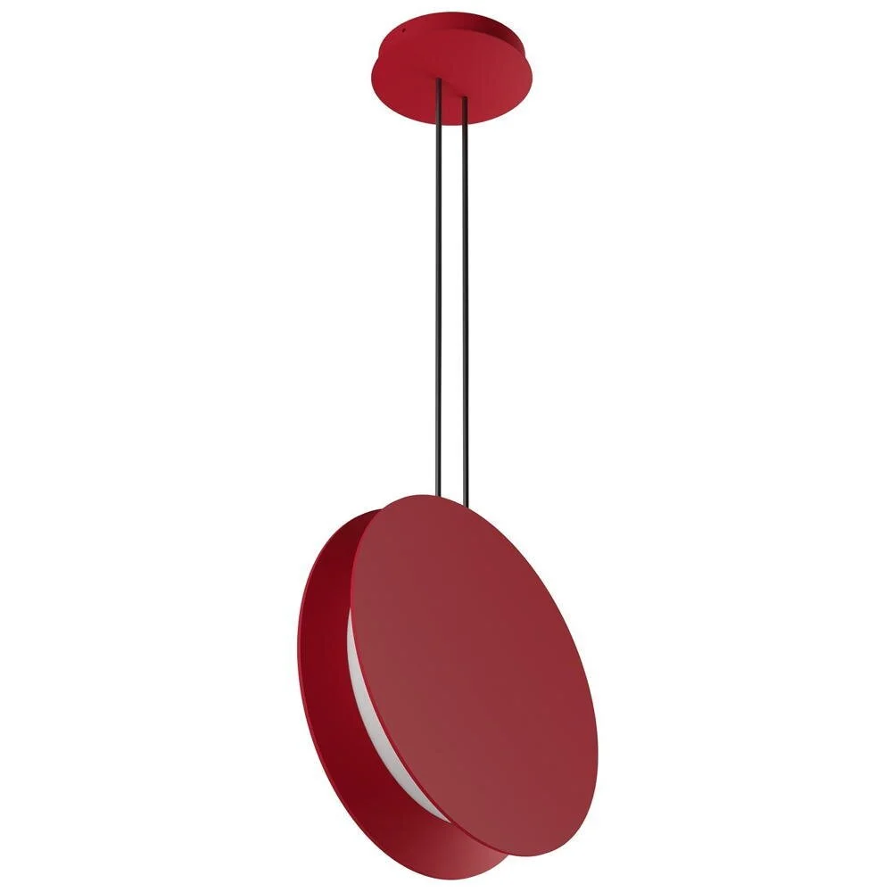 LED Pendelleuchte Yo-Yo in Rot 16W 1844lm 2700K günstig online kaufen