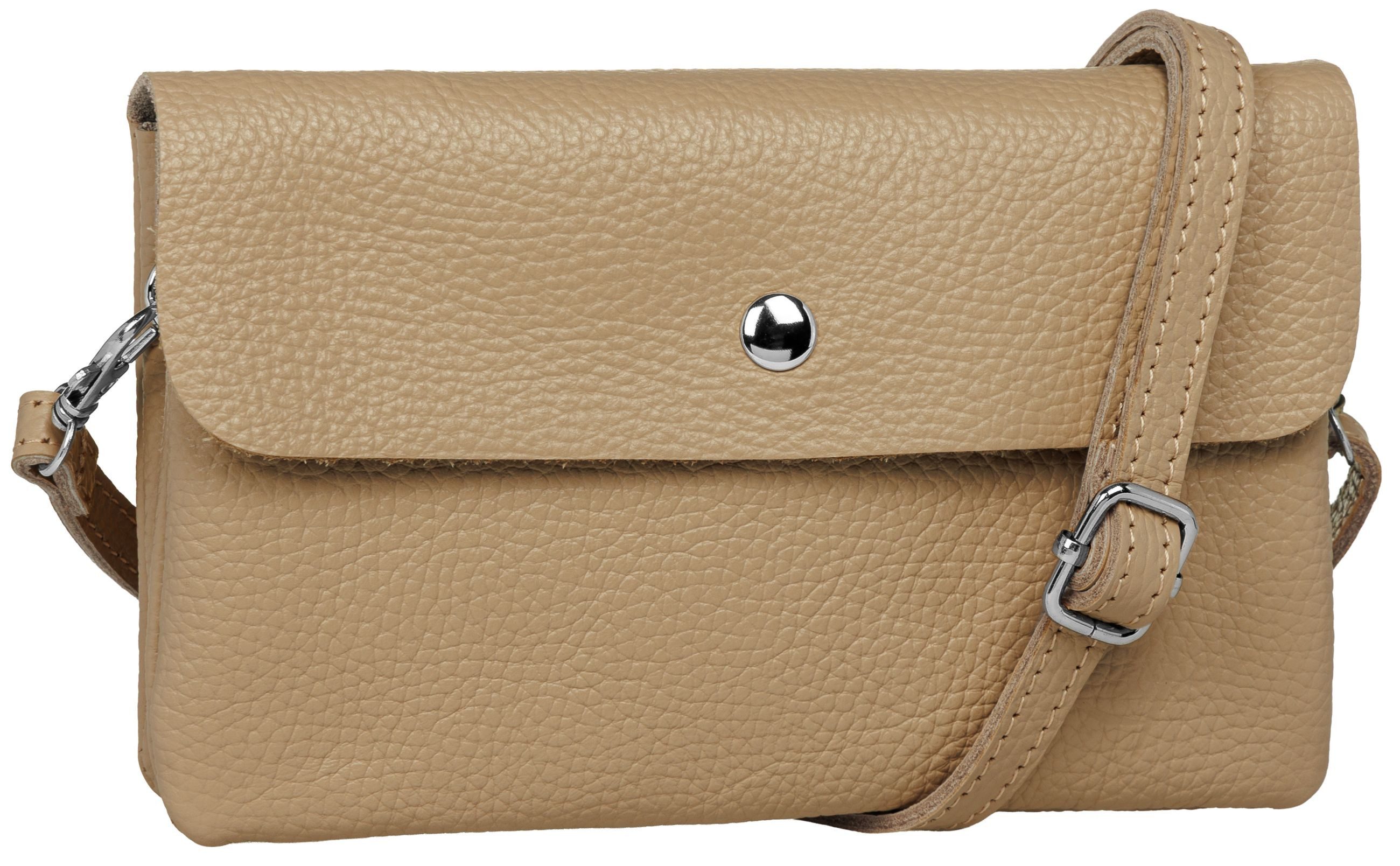 Caspar Umhängetasche Kleine Leder Clutch Damen günstig online kaufen