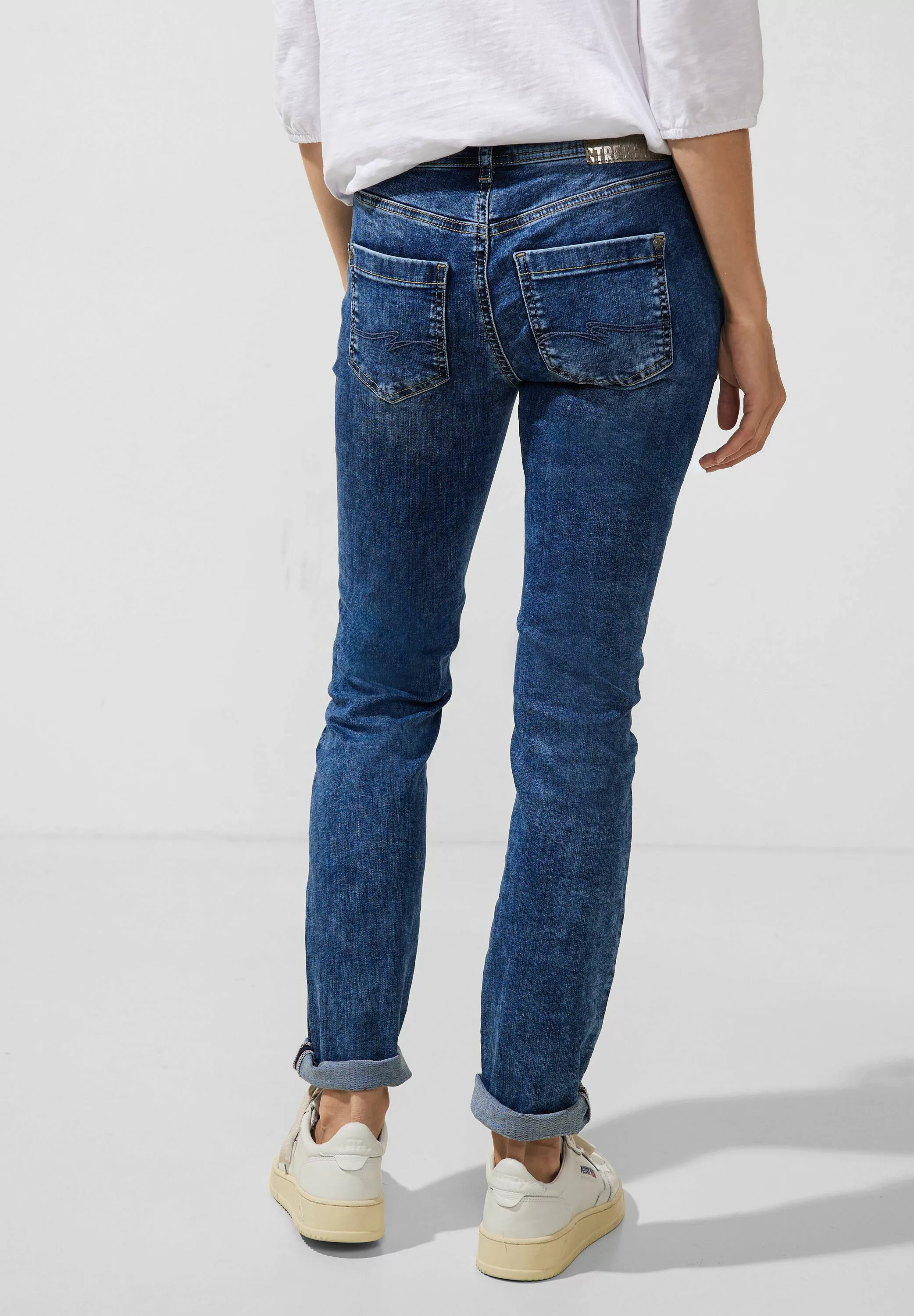 STREET ONE Slim-fit-Jeans, in Destroyed-Optik günstig online kaufen