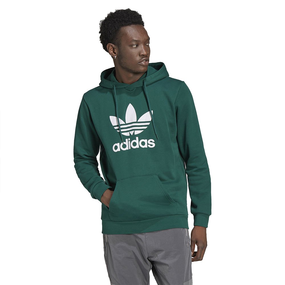Adidas Originals Trefoil Kapuzenpullover M Collegiate Green günstig online kaufen