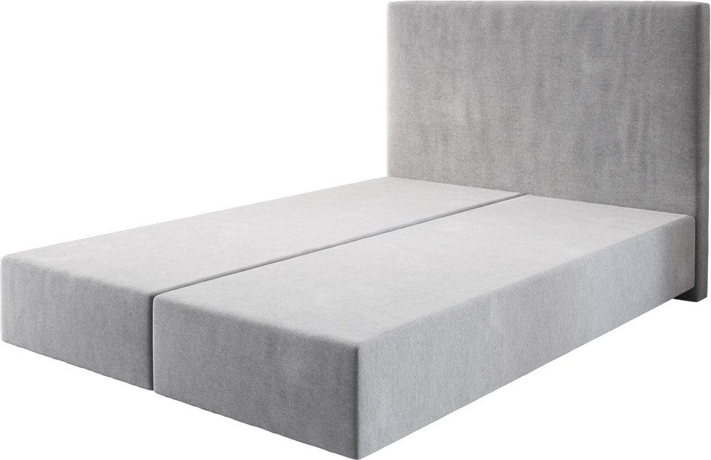 DELIFE Bettgestell Dream-Well, Mikrofaser Grau 140x200 günstig online kaufen