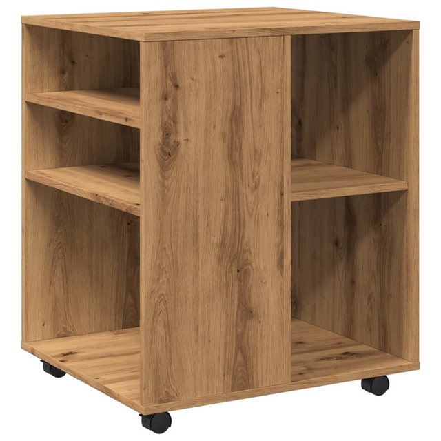 vidaXL Fächerschrank Rollschrank Artisan-Eiche 60x53x72 cm Holzwerkstoff (1 günstig online kaufen