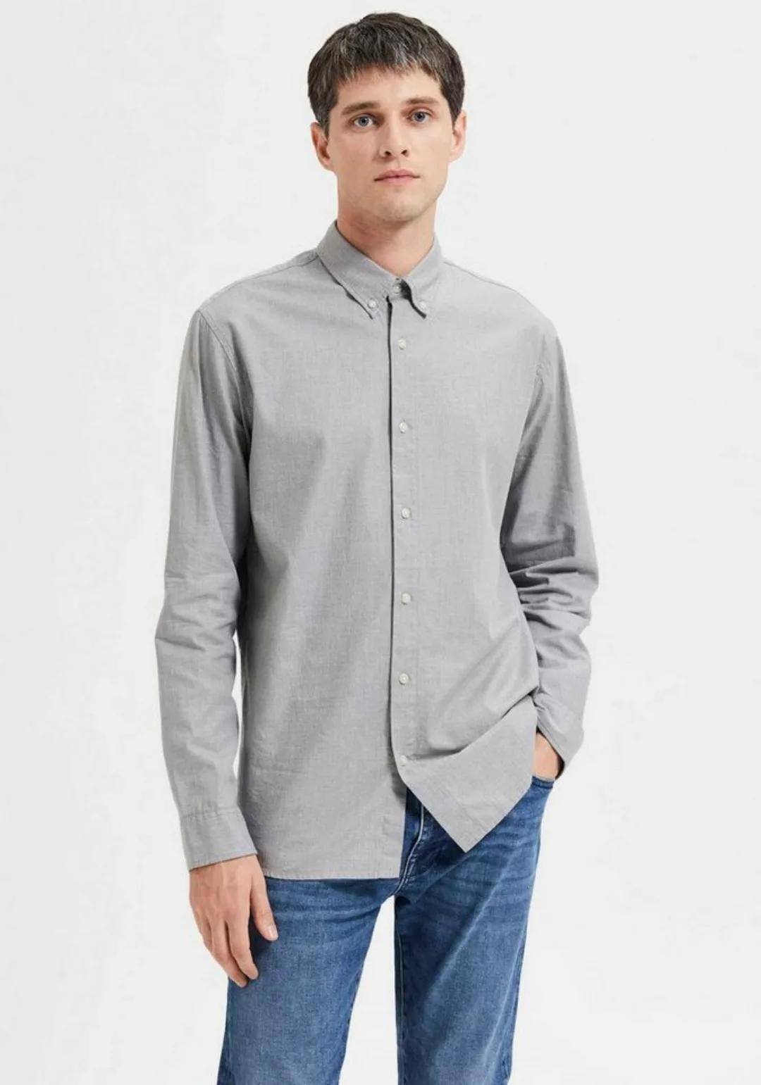 SELECTED HOMME Langarmhemd SLHSLIMTHEO SHIRT LS günstig online kaufen