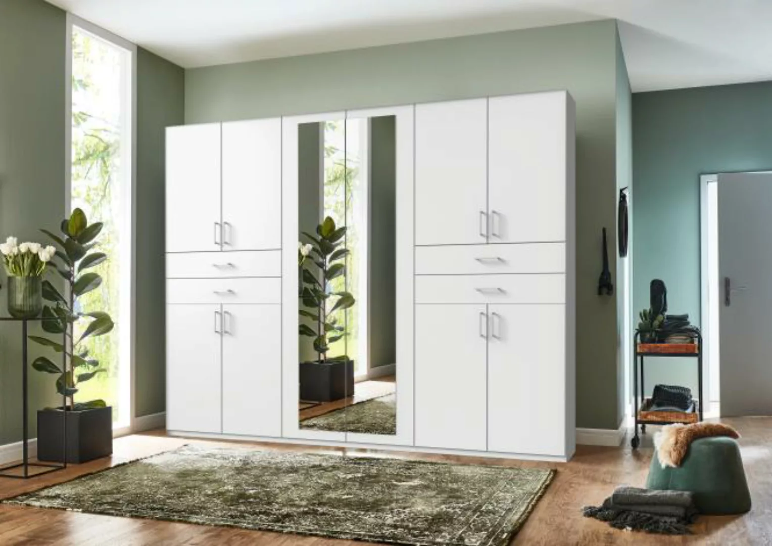 Wimex Drehtürenschrank Taiga mit Schubladen auf bequemer Höhe, Spiegeltüren günstig online kaufen