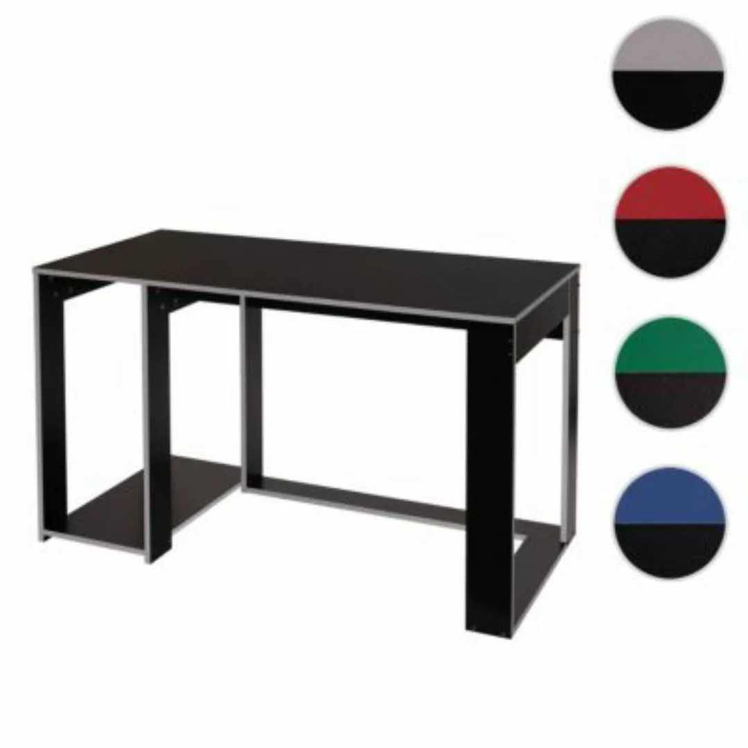 HWC Mendler Schreibtisch schwarz/grau günstig online kaufen