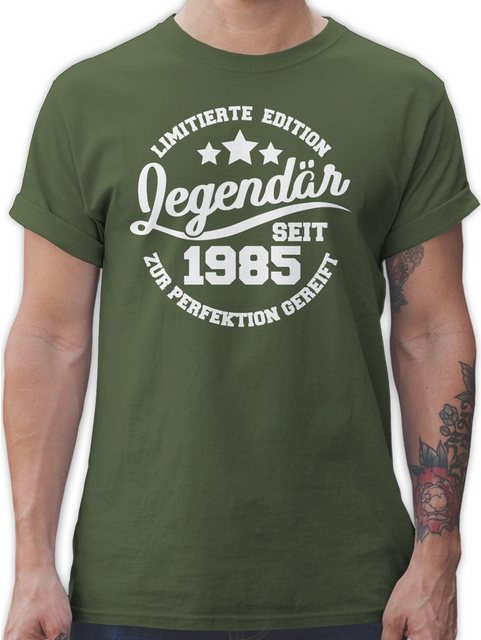 Shirtracer T-Shirt Legendär seit 1985 - weiß 40. Geburtstag günstig online kaufen