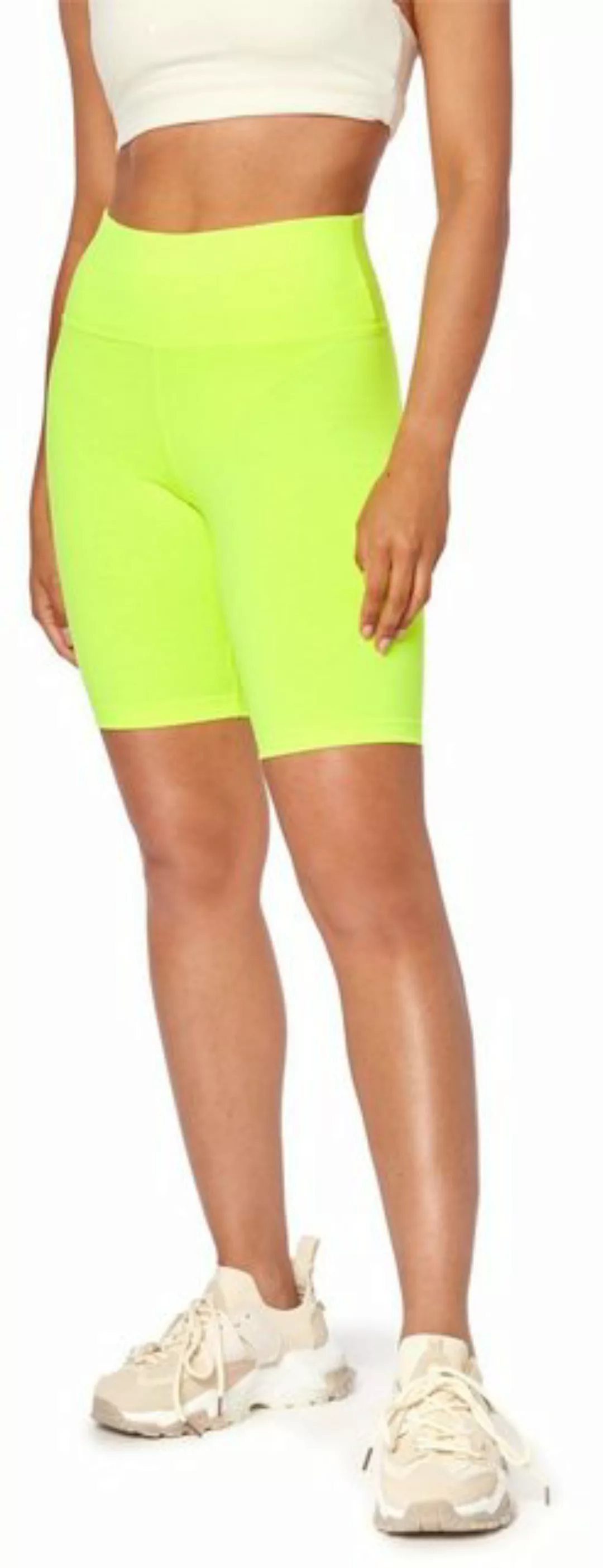 Bellivalini Highwaist Leggings Damen Neon Shorts Kurze Radlerhose Joggingho günstig online kaufen