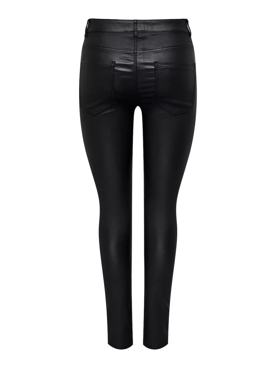 ONLY Lederimitathose ONLBINY-NYA MW COATED ZIP PANT PNT mit Biker Details günstig online kaufen