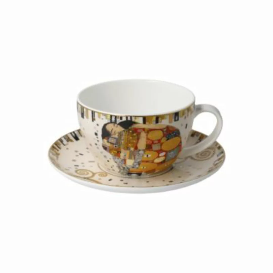 Goebel Tee-/ Cappuccinotasse Gustav Klimt - Die Erfüllung bunt günstig online kaufen