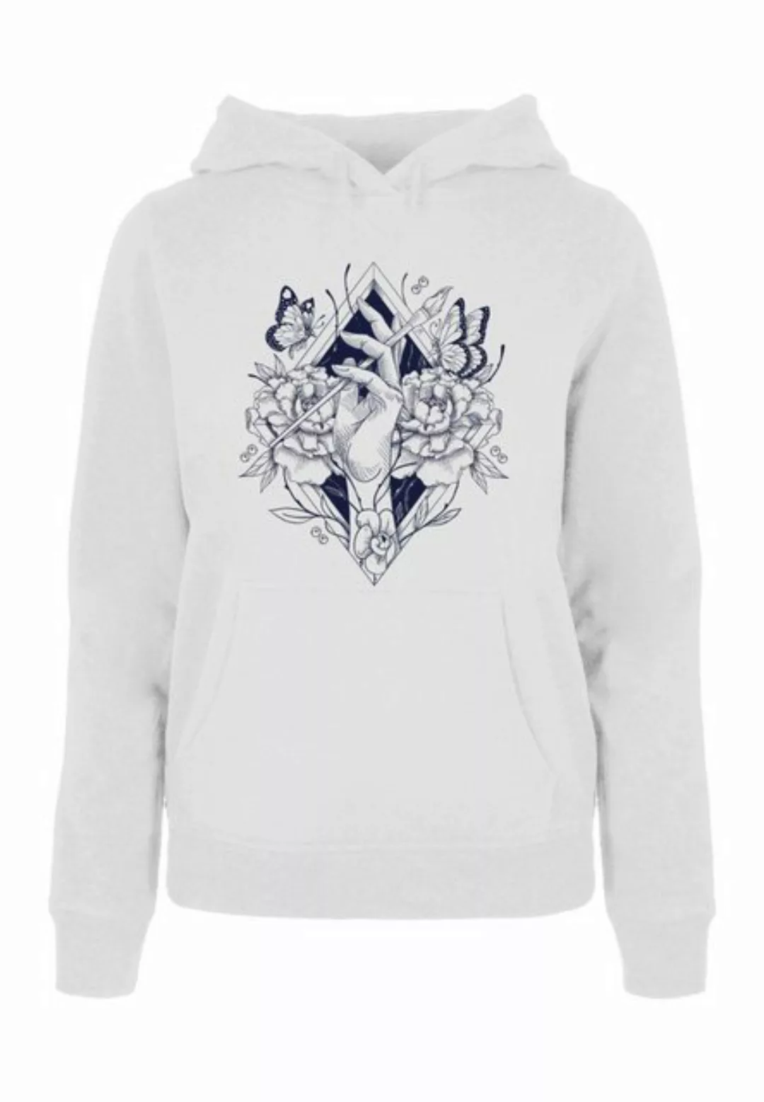 Merchcode Kapuzenpullover Merchcode Damen Ladies Frida Kahlo Hand Hoody (1- günstig online kaufen