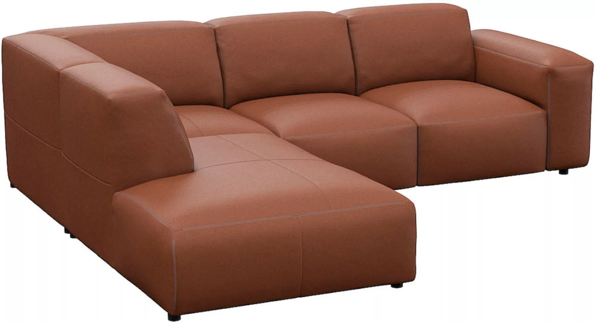 FLEXLUX Ecksofa »Lucera, super bequem durch hochwertigen Sitzaufbau mit Kal günstig online kaufen