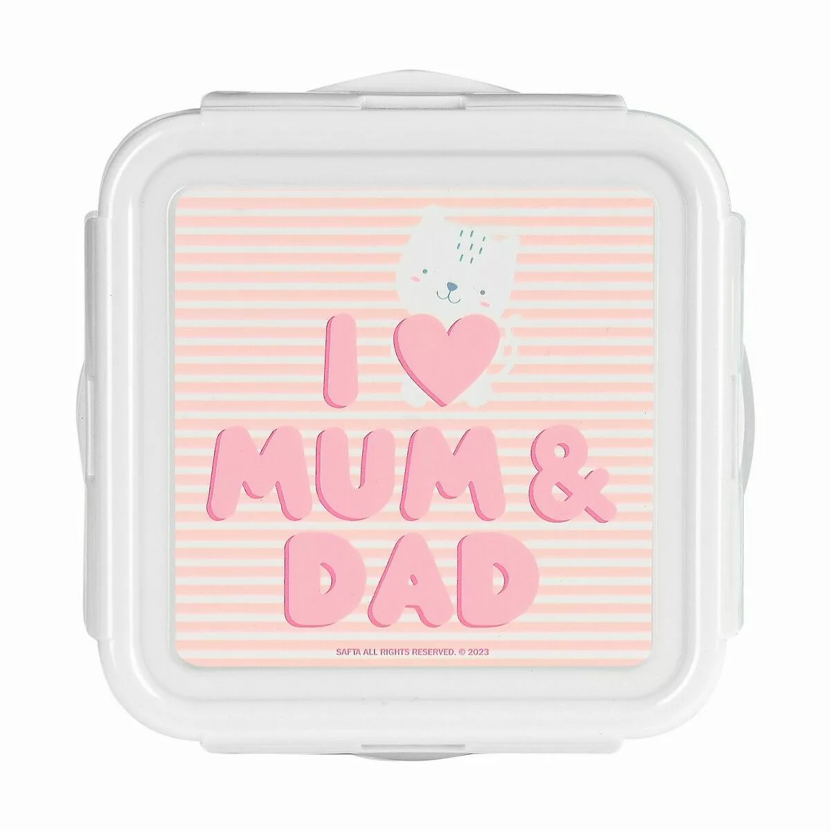 Lunchbox Safta Love Rosa Polyurethan (13 X 7.5 X 13 Cm) günstig online kaufen