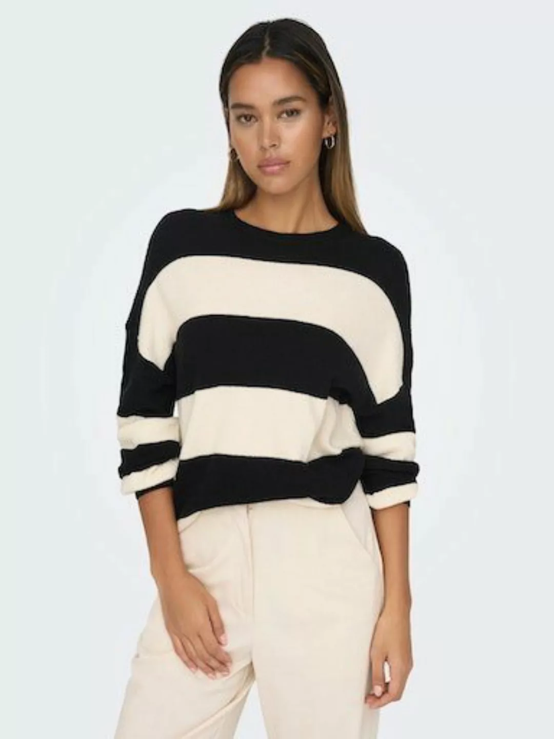 ONLY Strickpullover ONLATIA L/S STRIPE PULLOVER KNT NOOS günstig online kaufen