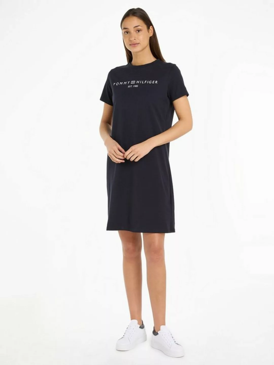 Tommy Hilfiger Shirtkleid RLX CORP LOGO TSHIRT DRS SS mit Logoschriftzug günstig online kaufen