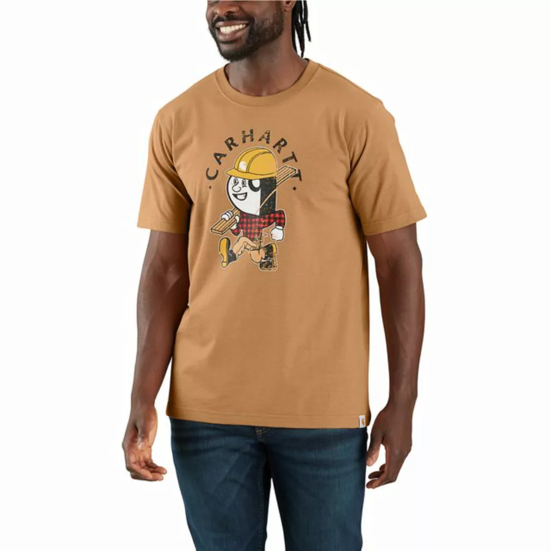 Carhartt Print-Shirt Carpenter Graphic Hickory mit Zimmermannsgrafik auf de günstig online kaufen