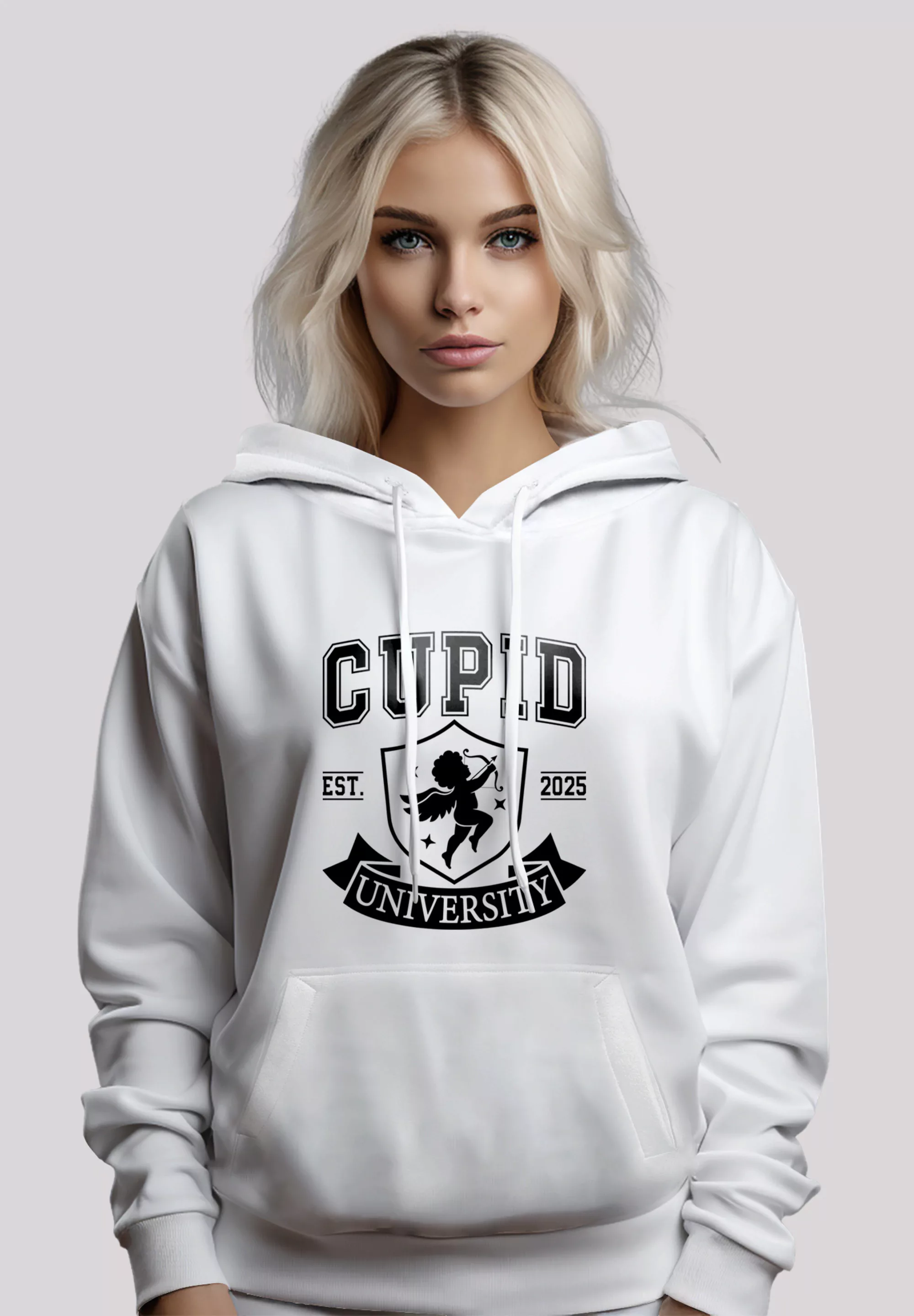 F4NT4STIC Kapuzenpullover "Cupid University Valentinstag", Premium Qualität günstig online kaufen